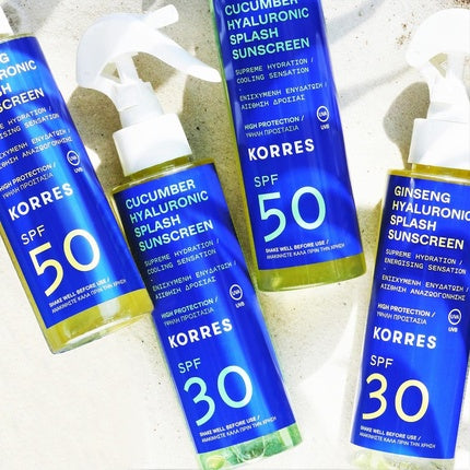 Spray protecție solară față și corp, Korres, SPF50, efect răcoritor, 150ml
