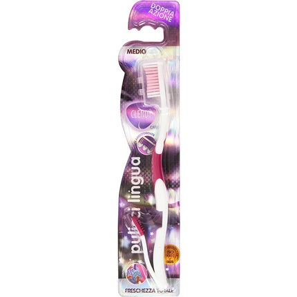 Perie Curățare Limbă, Clendy Double Action, 32g