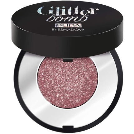 Fard de pleoape Pupa Glitter Bomb, Sparkling Rose, 0.8g