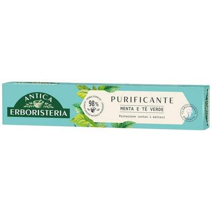 Pastă de dinți Antica Erboristeria Purificante Menta și Ceai Verde, 75ml