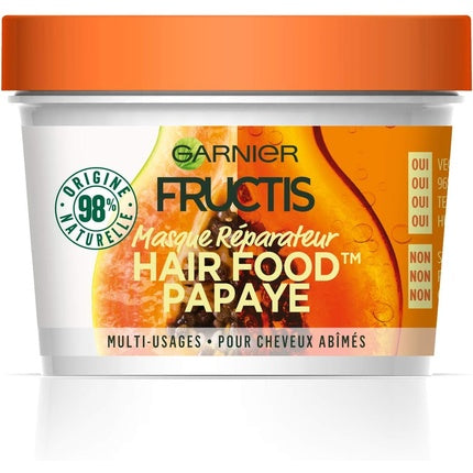 Masca de păr Garnier Fructis Hair Food Papaya, 390ml