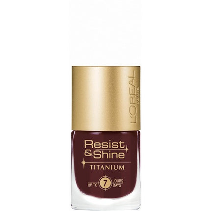 Vopsea de unghii L'Oréal Paris Resist & Shine Titanium 502, culoare vin