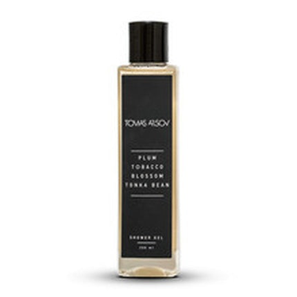 Gel de duș Tomas Arsov, Tobacco Blossom Tonka Bean, 200 ml, culoare transparentă cu nuanțe aurii