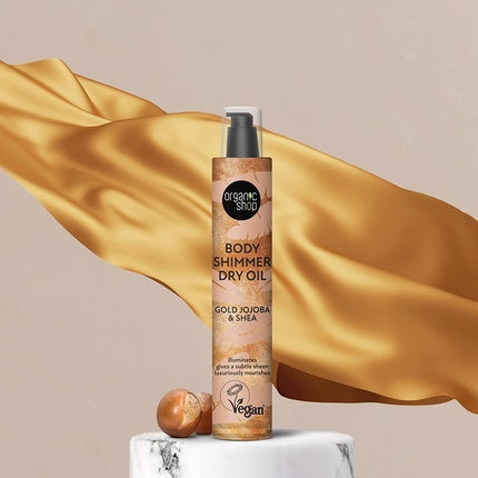 Ulei uscat corp, Organic Shop, Gold Jojoba & Shea, 100 ml