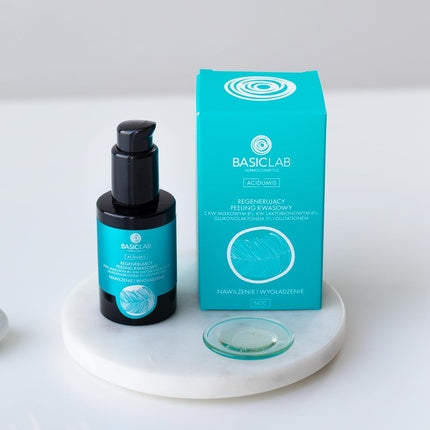 Ser Regenerant Acid Peeling, Basiclab, cu Acid Lactic 8% și Acid Lactobionic 6%, 25ml