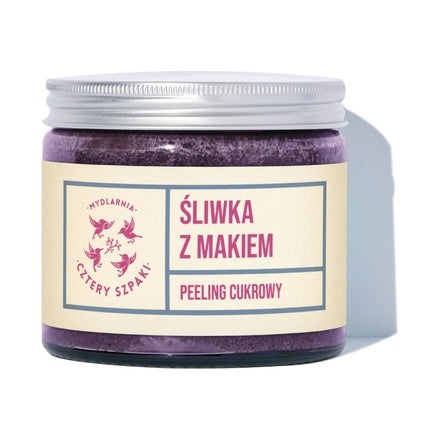Exfoliant pentru corp, Cztery Szpaki, Mydlarnia, Prun cu mac, 250ml