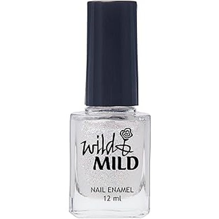 Smalt de unghii Wild & Mild Happiness Number 105, argintiu cu sclipici, 12 ml