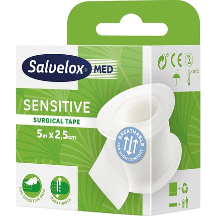 Bandaj Medical Salvelox, Sensitive, 5m x 2.5cm, Alb