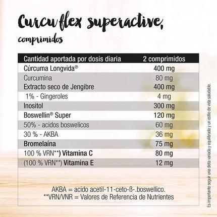 Supliment Santiveri, Curcu Flex Superactive, 48 comprimate, cutie maro