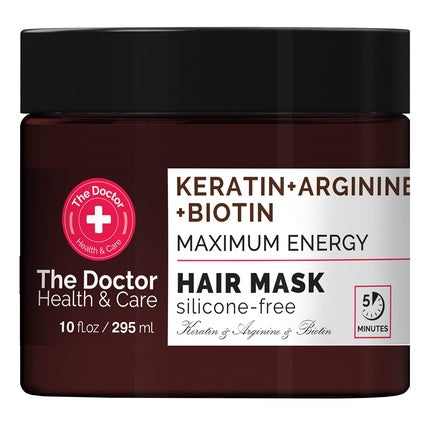Mască de păr The Doctor Health & Care cu Keratină, Arginină și Biotină - 295ml