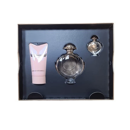 Set Parfum, Paco Rabanne Olympéa, 50ml, Loțiune de Corp 75ml, Mini 6ml