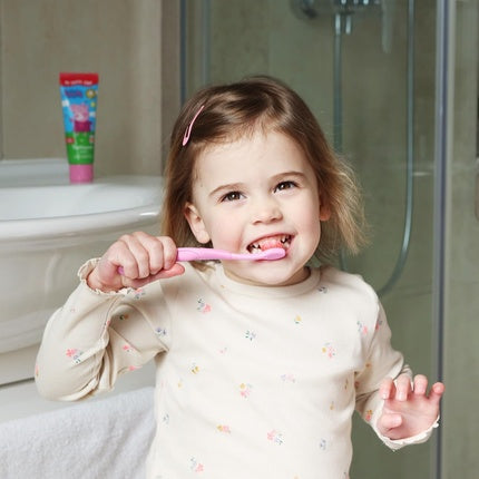 Pastă de dinți pentru copii, Peppa Pig, 75ml, design cu personaj animat, capsulă roz
