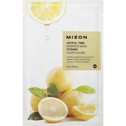 Masca facială sub formă de folie, Mizon, Joyful Time Vitamin Essence Mask, Lămâie, 23g