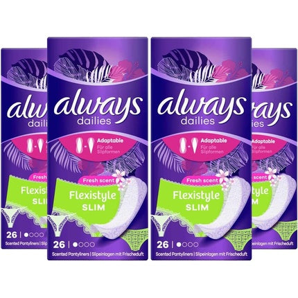 Pantylinere Always Dailies Flexistyle Slim, Fresh Scent, 26 buc/pachet