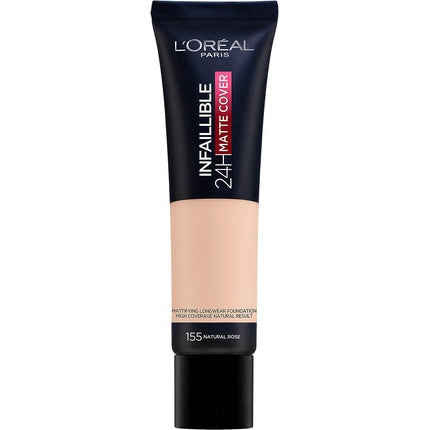 Fond de ten, L'Oréal Paris, Infallible Matte Cover 24H, 155 Natural Rosé