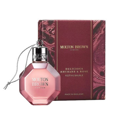 Gel de duș Molton Brown Delicious Rhubarb Rose Festive Bauble, 75 ml