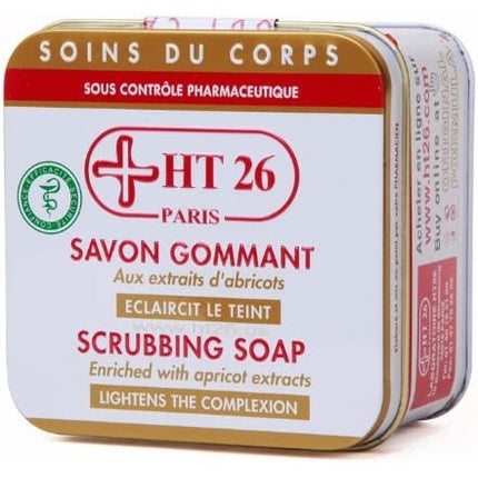 HT26 Paris, Savon Gomat Scrubbing Soap, 200ml, alb și auriu