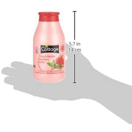 Gel de duș, Cottage, Fraise & Menthe, 250ml, roz