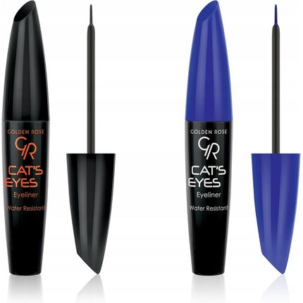 Eyeliner Golden Rose Cat's Eyes rezistent la apă, negru