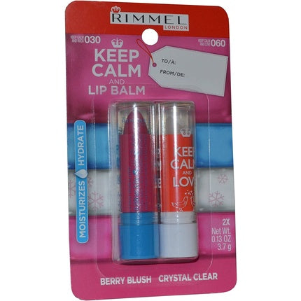 Rimmel London Keep Calm & Lip Balm, Berry Blush și Crystal Clear