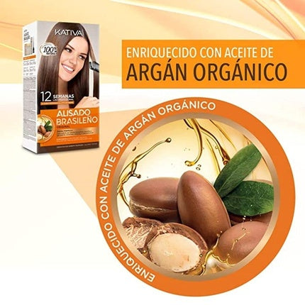 Set Alisare Kativa Keratin Smoothing, tratament cu keratină