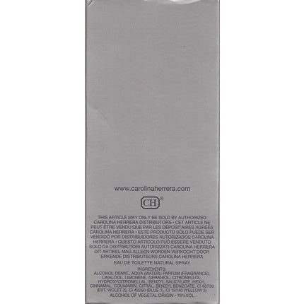 Eau de Toilette, Carolina Herrera, 212, argintiu, 100ml