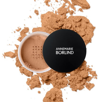Pudră Loasă Annemarie Börlind, Almond, Ambalaj transparent cu capac negru