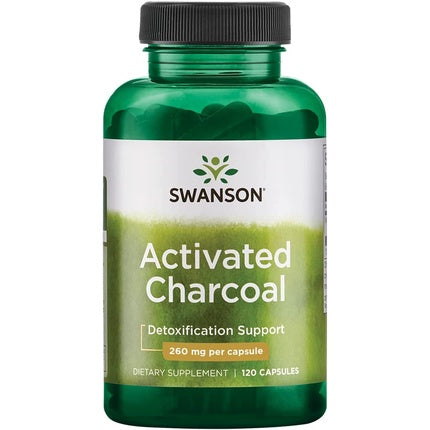 Supliment alimentar Swanson Activated Charcoal, 120 capsule, 260 mg