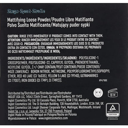 Pudră, Inglot, Mattifying Vegan, 3S