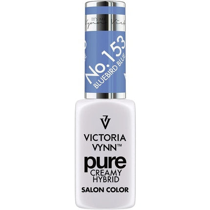 Gel Polish Victoria Vynn Pure Creamy Hybrid UV LED No.153, culoare Bluebird Blue, 8ml