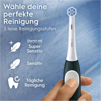 Periuță Electrică Oral-B iO Series 2, culoare verde închis, include căsuță