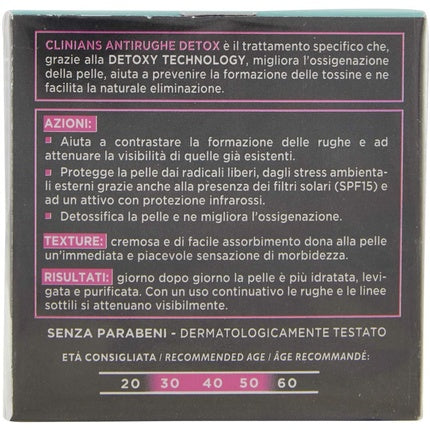 Cremă anti-rid, Clinians, Detox Antioxidant, 50ml