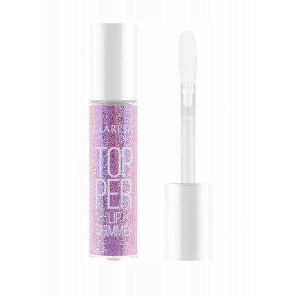 Lip Gloss Claresa Topper Lip Shimmer 01, roz cu sclipici, 22 g