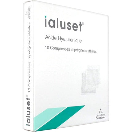 Compresă sterilă cu acid hialuronic, 10 buc, Laboratoires Genevrier, Ialuset