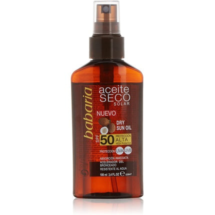 Ulei de corp Babaria Aceite Seco SPF50, cu protecție solară 100 ml