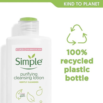 Lotiune Curatare, Simple, 200ml, alb-verde