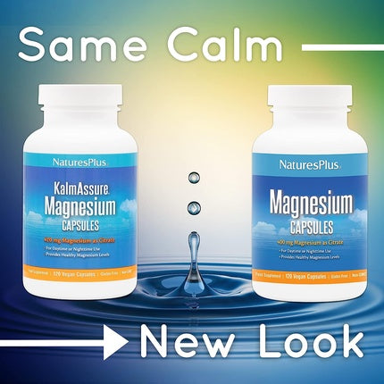 Supliment Magneziu, Nature's Plus, Kalmassure, 400mg Capsule