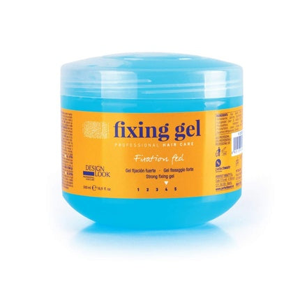 Gel de păr Design Look, Fixing Gel Extra Strong, albastru, 1000 ml