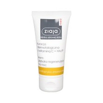 Crema de noapte regenerare profundă, Ziaja, Dermatological Treatment, 80g, alb