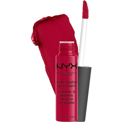 Ruj mat lichid, NYX, Soft Matte Lip Cream, roșu