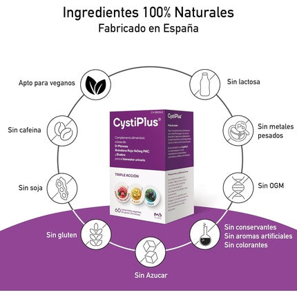 Supliment alimentar Cystiplus, triple acțiune, 60 comprimate
