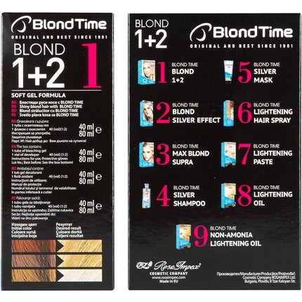 Produs decolorare păr Blond Time, Soft Gel Formula