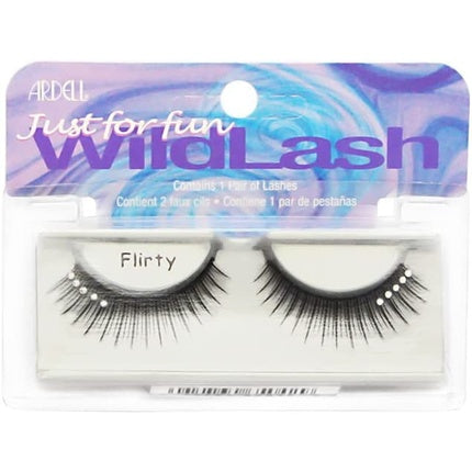 Ardell Wild Flirty Lashes, gene false, negre, cu studuri argintii