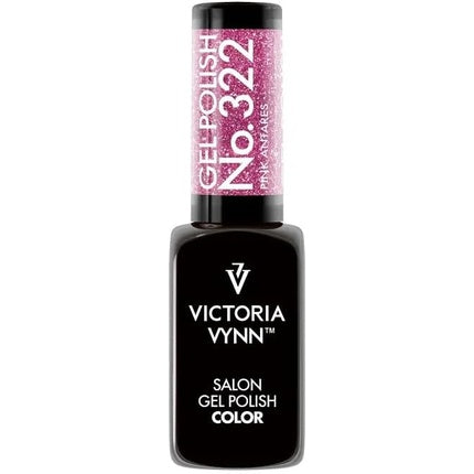 Gel Polish Victoria Vynn No.322 Pink Antares cu efect de sclipici, 8ml