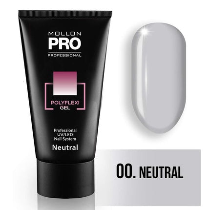 Gel de unghii Mollon Pro PolyFlexi Gel Color Cover 60ml, culoare neutrală