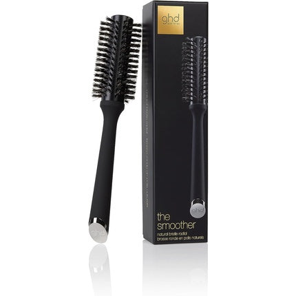Perie Radială pentru Păr Ghd Natural Bristle, Culoare Neagră, Dimensiunea 2