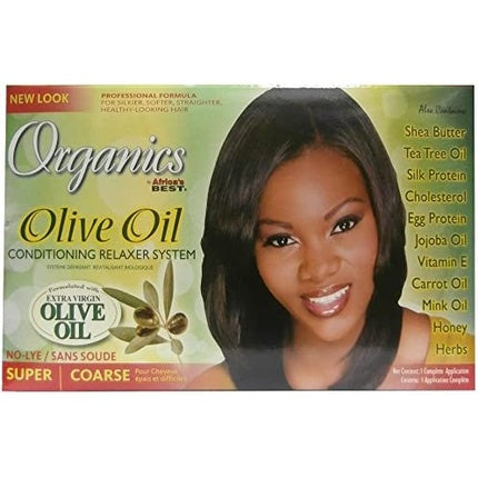 Sistem Relaxant cu Ulei de Măsline, Africa's Best Organics, Super/Coarse, 488 g