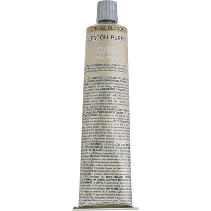 Vopsea de par, Wella, Kolesten Perfect Me + Special Blonde 12/89, Blond cenusiu, 60ml
