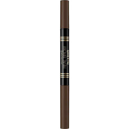 Creion pentru sprancene, Max Factor, Real Brow Fiber Pencil, Medium Brown, 0.7g