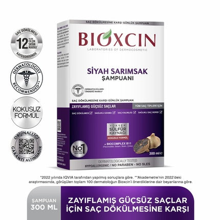 Șampon Bioxcin Black Garlic 300ml pentru întărirea părului